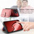 For iPhone 15 Pro Crossbody Multi-function Zipper Wallet Phone Case(Pink)