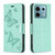For Xiaomi Redmi Note 13 Pro Two Butterflies Embossing Leather Phone Case(Green)