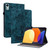For Xiaomi Pad 5 Pro 12.4 Butterfly Rose Embossed Leather Tablet Case(Dark Blue)