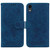 For iPhone XR Butterfly Rose Embossed Leather Phone Case(Blue)