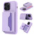 For iPhone 14 Pro RFID Anti-theft Detachable Card Bag Leather Phone Case(Purple) For iPhone 14 Pro RFID Anti-theft Detachable Card Bag Leather Phone Case(Purple)