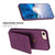 For iPhone SE 2022 / 2020 / 8 / 7 / 6 BF28 Frosted Card Bag Phone Case with Holder(Dark Purple)