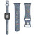 For Apple Watch SE 2023 44mm Floral Silicone Watch Band(Grey)