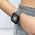 For Apple Watch Serie 4 44mm Floral Silicone Watch Band(Grey)