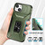 For iPhone 13 Sliding Camshield Holder Phone Case(Alpine Green)