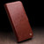 For iPhone 15 QIALINO Classic 103 Buckle Genuine Leather Phone Case(Brown)