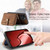 For iPhone 15 Pro Crossbody Multi-function Zipper Wallet Phone Case(Brown)