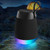 Bluetooth Wireless Fabric Speaker Cylindrical Waterproof Subwoofer With RGB Light(Black)