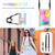 For Samsung Galaxy Tab A 8.0 (2019) T290 / T295 Shockproof Colorful Silicone + PC Protective Case with Holder & Shoulder Strap & Hand Strap(Pink)