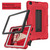 For Samsung Galaxy Tab A 8.0 (2019) / T290 Contrast Color Robot Shockproof Silicone + PC Protective Case with Holder(Red Black)
