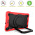 For Samsung Galaxy Tab A 8.0 (2019) T290 Contrast Color Shockproof Robot Silicone + PC Case with Wristband Holder(Red + Black)
