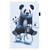 For Samsung Galaxy Tab A 8.0 2019 SM-T290 / SM-T295 Animal Pattern Horizontal Flip Leather Case with Holder & Card Slots & Photo Frame(Cycling Panda)