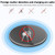 K8 30W K8 30W Aluminum Alloy Round Desktop Wireless Charger with 1m Type-C Fast Charging Cable(Black)