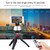 PULUZ Electronic 360 Degree Rotation Panoramic Head + Tripod Mount + GoPro Clamp + Phone Clamp with Remote Controller for Smartphones, GoPro, DSLR Cameras(Red)
