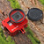 PULUZ Housing Shell CNC Aluminum Alloy Protective Cage with 52mm UV Lens for GoPro HERO(2018) /7 Black /6 /5(Red)