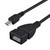 10cm USB 2.0 AF to Micro USB 5 Pin Male OTG Adapter Cable for Samsung / Nokia / LG / BlackBerry / HTC One X /Amazon Kindle / Sony Xperia etc.(Black)