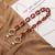 L204 Acrylic Handmade Chain Phone Lanyard with Gasket, Model:L204-3HS-40cm