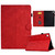For Samsung Galaxy Tab A9+ Rhombus Embossed Leather Tablet Case(Red)