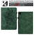 For Samsung Galaxy Tab A9+ Peony Butterfly Embossed Leather Smart Tablet Case(Green)