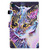 For Samsung Galaxy Tab A9 Colored Drawing Sewing Smart Leather Tablet Case(Colorful Cat)