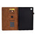 For Samsung Galaxy Tab A9+ Peony Butterfly Embossed Leather Smart Tablet Case(Brown)