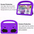 For Samsung Galaxy Tab A9 Sparrow Style Shockproof Kickstand EVA Tablet Case(Purple)