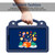For Samsung Galaxy Tab A9 Handle Kickstand Children EVA Shockproof Tablet Case(Navy Blue)