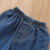 Girls Ruffled Camisole Denim Flared Pants Two-piece Suit (Color:Pink Size:100cm)