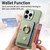 For iPhone 14 Pro Litchi Leather Oil Edge Ring Card Back Phone Case(Tea Green)