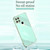 For OPPO A15 XINLI Straight 6D Plating Gold Edge TPU Shockproof Case(Mint Green)