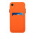 For iPhone XR Card Slot Design Shockproof TPU Protective Case(Orange)