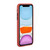 For iPhone 12 mini Card Slot Design Shockproof TPU Protective Case (Plum Red)