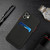 For iPhone 12 mini Card Slot Design Shockproof TPU Protective Case (Black)