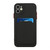 For iPhone 12 Card Slot Design Shockproof TPU Protective Case(Black)