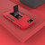 For iPhone SE 2022 / SE 2020 / 8 / 7 Magnetic Holder Phone Case(Red + Black)