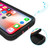For iPhone X / XS Magnetic Holder Phone Case(Dark Grey + Green)