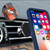For iPhone X / XS Magnetic Holder Phone Case(Dark Grey + Green)