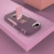 For iPhone SE 2022 / SE 2020 / 8 / 7 Magnetic Holder Phone Case(Purple Red + Rose Gold)