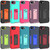 For iPhone SE 2022 / SE 2020 / 8 / 7 Magnetic Holder Phone Case(Rose Red + Blue-green)