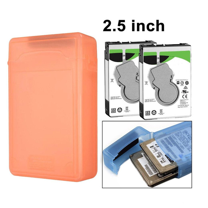 2.5 inch HDD Store Tank, Support 2x 2.5 inches IDE/SATA HDD(Orange)