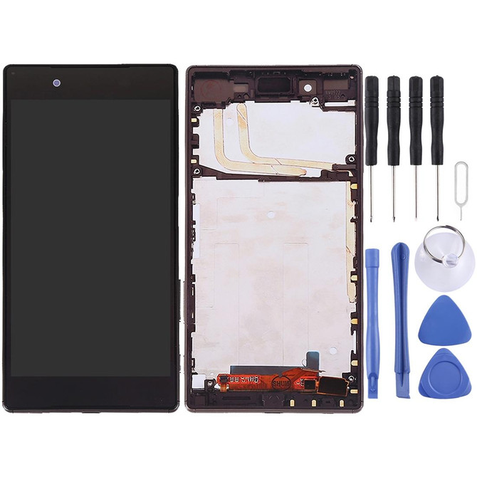 OEM LCD Screen for Sony Xperia Z5 Digitizer Full Assembly with Frame(Black)