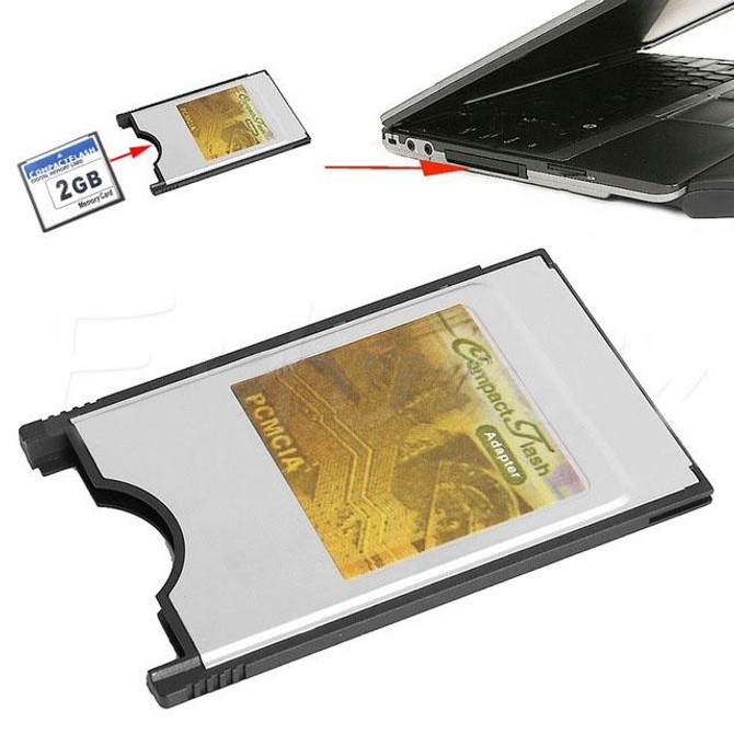 Compact Flash CF to PC Card PCMCIA Adapter Card Reader