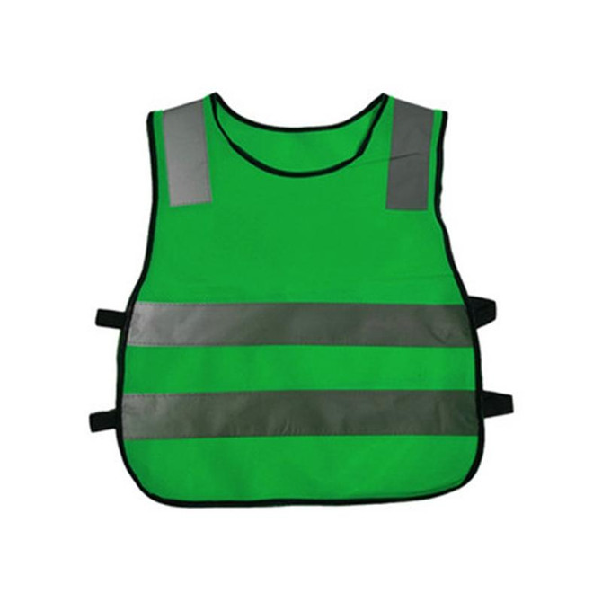 Safety Kids Reflective Stripes Clothing Children Reflective Vest(Dark Green)