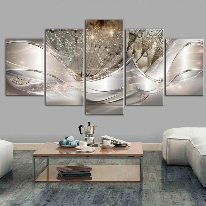 Sofa Background Wall Decorative Painting Hanging Paintings Frameless, Size: 10x25cm(Yellow)