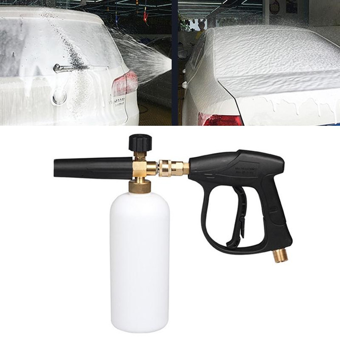 High Pressure Car Wash Foam Gun Soap Foamer Generator Water Sprayer Gun, Outer Wire: 22 x 1.5, Inner Hole: 15