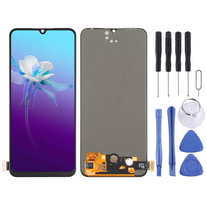 Original AMOLED Material LCD Screen and Digitizer Full Assembly for vivo V20 / V20 SE / V20 2021 / V21e 5G V2040, V2043_21, V2055