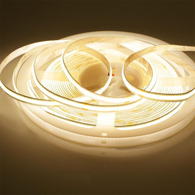 1m 24V 8mm Wide COB Adhesive Decorative LED Light Strip, Specification: 320 Beads-12W -90 Display(4000K)