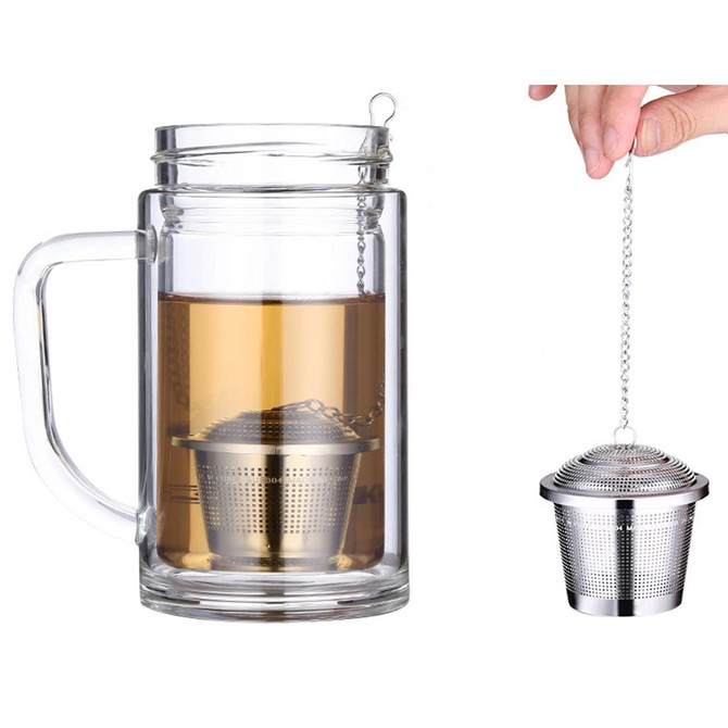 Stainless Steel Locking Spice Tea Strainer Mesh Infuser Tea Ball Filter, Small Size: 4.5 x 4cm