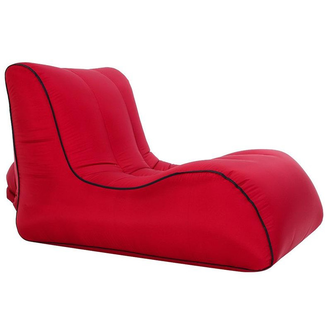 BB1803 Foldable Portable Inflatable Sofa Single Outdoor Inflatable Seat, Size: 90 x 70 x 65cm(Red Wine)