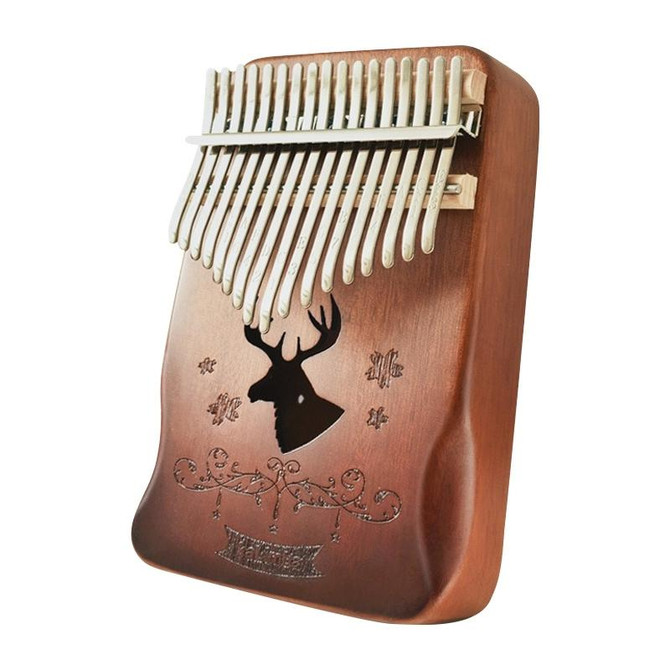 17 Tone Acacia Wood Thumb Piano Kalimba Musical Instruments(Brown-Reindeer)